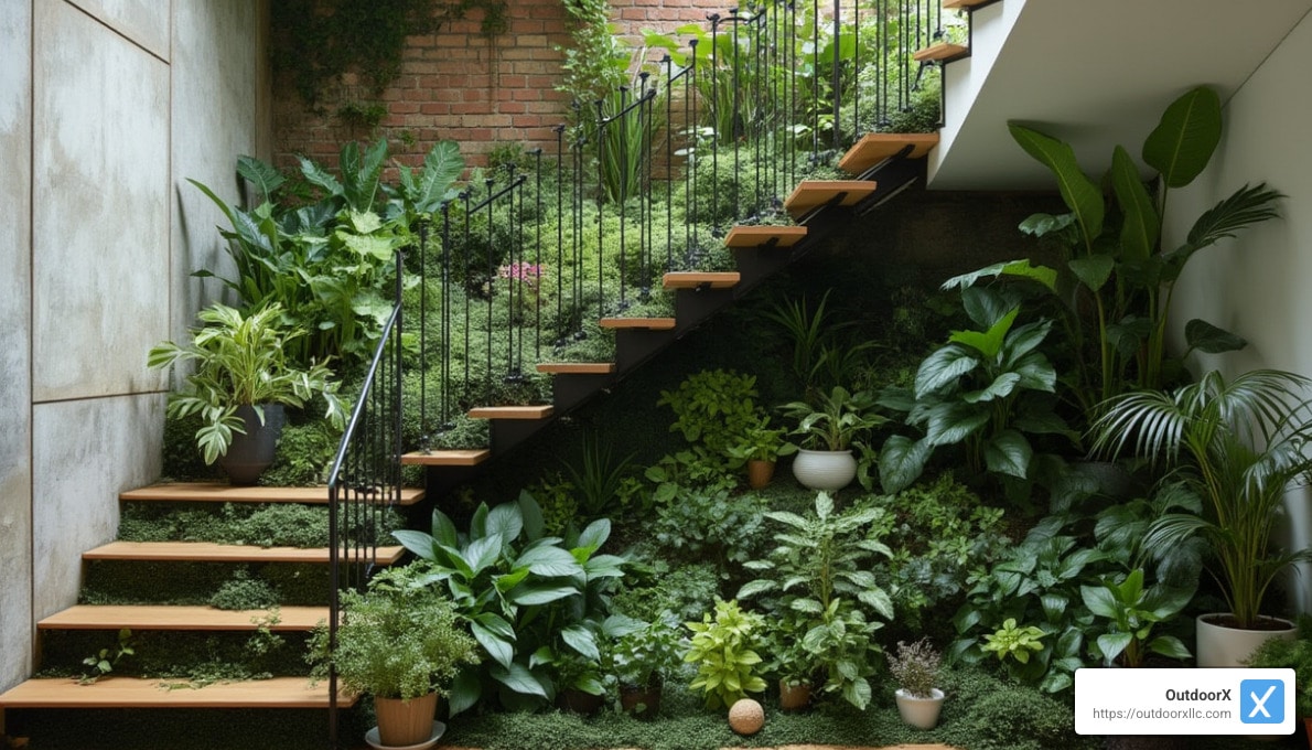 From Steps to Sprouts: How to Create a Garden Under Your Stairs From Steps to Sprouts: How to Create a Garden Under Your Stairs