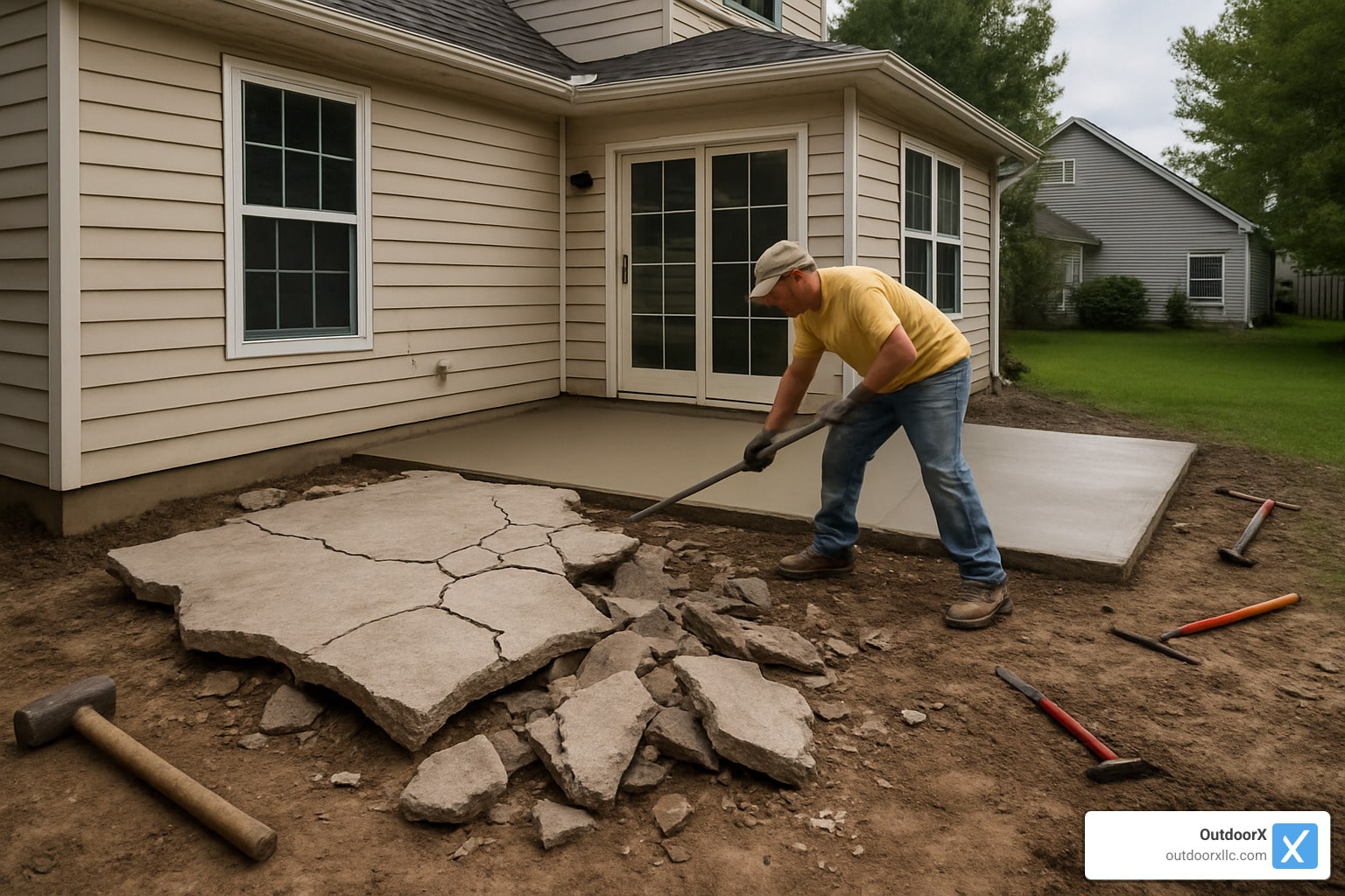 Concrete Jungle: A Step-by-Step Guide to Patio Replacement
