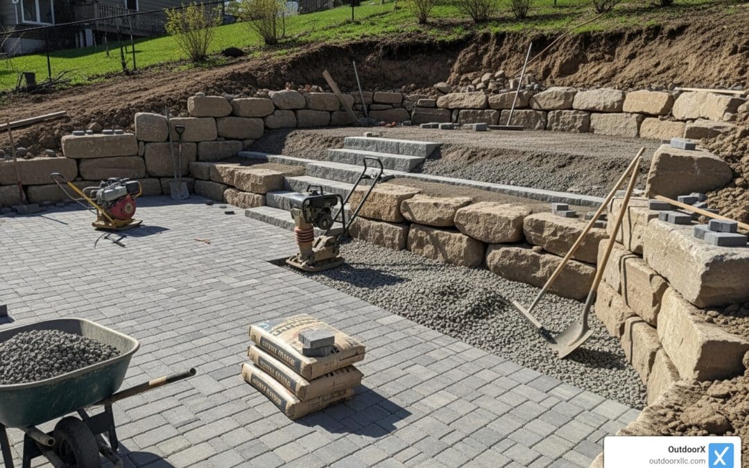 Paving the Way: Crafting a Patio on Uneven Ground
